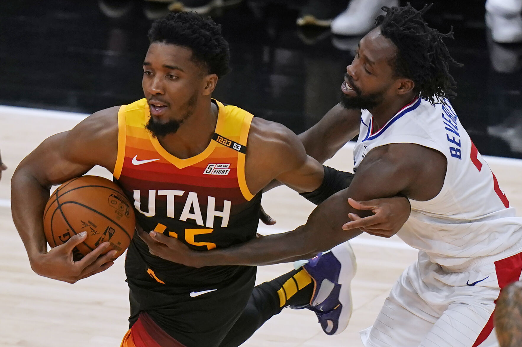 APTOPIX Clippers Jazz Basketball